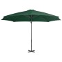 Cantilever umbrella with green aluminum pole 300 cm by vidaXL, Umbrellas - Ref: Foro24-44621, Price: 191,02 €, Discount: %