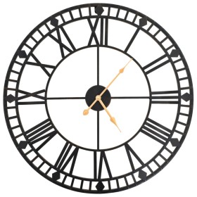 Vintage wall clock quartz movement metal 60 cm XXL by vidaXL, Wall clocks - Ref: Foro24-50645, Price: 54,30 €, Discount: %