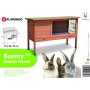 FLAMINGO Bunny Hutch 90 brown 91x45x70 cm by FLAMINGO, Cages and habitats for small animals - Ref: Foro24-439666, Price: 135,...