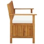 Garden storage bench solid acacia wood 120x63x84 cm by vidaXL, garden benches - Ref: Foro24-44126, Price: 196,04 €, Discount: %