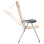 Folding camping chairs 4 units cream aluminum by vidaXL, camping furniture - Ref: Foro24-44309, Price: 183,36 €, Discount: %