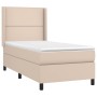 Cama box spring colchón LED cuero sintético capuchino 80x200 cm de , Camas y somieres - Ref: Foro24-3139294, Precio: 362,09 €...