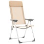 Folding camping chairs 4 units cream aluminum by vidaXL, camping furniture - Ref: Foro24-44309, Price: 183,36 €, Discount: %