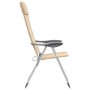 Folding camping chairs 4 units cream aluminum by vidaXL, camping furniture - Ref: Foro24-44309, Price: 183,36 €, Discount: %