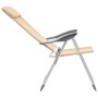 Folding camping chairs 4 units cream aluminum by vidaXL, camping furniture - Ref: Foro24-44309, Price: 183,36 €, Discount: %