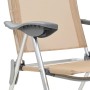 Folding camping chairs 4 units cream aluminum by vidaXL, camping furniture - Ref: Foro24-44309, Price: 183,36 €, Discount: %