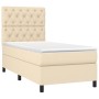 Box spring bed with cream fabric mattress 80x200 cm by , Beds and slatted bases - Ref: Foro24-3141974, Price: 314,56 €, Disco...