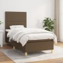 Cama box spring con colchón tela marrón oscuro 80x200 cm de , Camas y somieres - Ref: Foro24-3142212, Precio: 305,04 €, Descu...