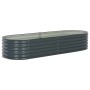 Gray galvanized steel flower bed 240x80x44 cm by vidaXL, Pots and planters - Ref: Foro24-45528, Price: 145,88 €, Discount: %