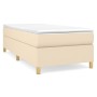 Box spring bed with cream fabric mattress 80x200 cm by , Beds and slatted bases - Ref: Foro24-3144479, Price: 262,63 €, Disco...