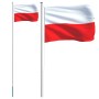 Polish flagpole and flag, aluminum, 6.23 m by , Flags and windsocks - Ref: Foro24-3147103, Price: 69,62 €, Discount: %