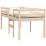 Cama alta madera maciza de pino 75x190 cm de , Camas y somieres - Ref: Foro24-821619, Precio: 127,30 €, Descuento: %