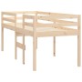 Cama alta madera maciza de pino 75x190 cm de , Camas y somieres - Ref: Foro24-821619, Precio: 127,30 €, Descuento: %