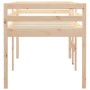 Cama alta madera maciza de pino 75x190 cm de , Camas y somieres - Ref: Foro24-821619, Precio: 127,30 €, Descuento: %