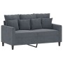 Two-piece dark gray velvet sofa set with cushions by , Sofas - Ref: Foro24-3201701, Price: 467,85 €, Discount: %