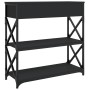 Mesa consola madera de ingeniería negra 75x28x75 cm de , Mesas auxiliares - Ref: Foro24-834195, Precio: 78,26 €, Descuento: %