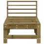 Central garden sofa made of solid impregnated wood by , Modular outdoor sofas - Ref: Foro24-825617, Price: 66,99 €, Discount: %