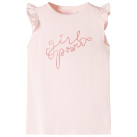 Camiseta infantil de manga volante rosa suave 92 de , Camisetas para niños - Ref: Foro24-11314, Precio: 9,99 €, Descuento: %