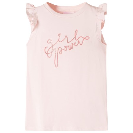 Camiseta infantil de manga volante rosa suave 92 de , Camisetas para niños - Ref: Foro24-11314, Precio: 9,99 €, Descuento: %