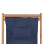 Folding beach chair made of fabric and blue wooden structure by vidaXL, Garden chairs - Ref: Foro24-43996, Price: 68,09 €, Di...