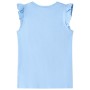 Camiseta infantil de manga volante azul claro 140 de , Camisetas para niños - Ref: Foro24-11328, Precio: 7,95 €, Descuento: %