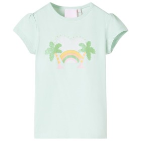 Camiseta infantil verde menta claro 140 de , Camisetas para niños - Ref: Foro24-10428, Precio: 9,99 €, Descuento: %