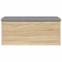 Bench with storage engineered wood Sonoma oak 102x42x45cm by , Benches for halls and storage - Ref: Foro24-835056, Price: 105...