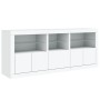 Sideboard with white LED lights 162x37x67 cm by , Sideboards - Ref: Foro24-3208995, Price: 196,17 €, Discount: %