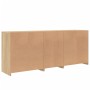 Sideboard with Sonoma oak LED lights 162x37x67 cm by , Sideboards - Ref: Foro24-3208997, Price: 182,52 €, Discount: %