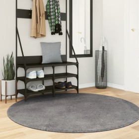 Soft washable short hair rug HUARTE anthracite Ø 160 cm by , Rugs - Ref: Foro24-375011, Price: 73,63 €, Discount: %