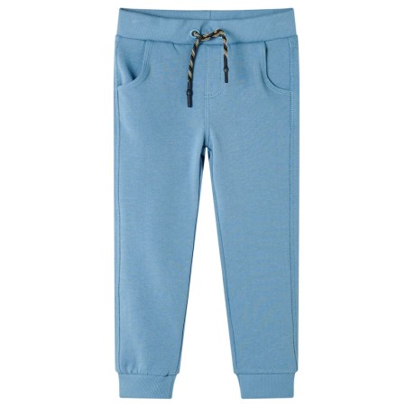 Pantalones de chándal infantiles azul medio 128 de , Pantalones de niños - Ref: Foro24-13237, Precio: 10,64 €, Descuento: %