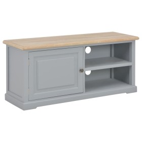 Gray wooden TV cabinet 90x30x40 cm by vidaXL, TV Furniture - Ref: Foro24-249880, Price: 139,74 €, Discount: %