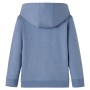 Child's hooded sweatshirt in blue melange 104 by , Kids T-shirts - Ref: Foro24-13015, Price: 12,86 €, Discount: %