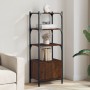 Bookshelf 3 shelves wood engineering brown 41x30x109.5 cm by , Bookcases and shelves - Ref: Foro24-839002, Price: 47,83 €, Di...