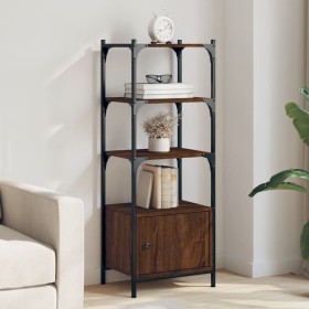 Bookshelf 3 shelves wood engineering brown 41x30x109.5 cm by , Bookcases and shelves - Ref: Foro24-839002, Price: 47,99 €, Di...