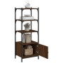 Bookshelf 3 shelves wood engineering brown 41x30x109.5 cm by , Bookcases and shelves - Ref: Foro24-839002, Price: 47,83 €, Di...