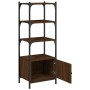 Bookshelf 3 shelves wood engineering brown 41x30x109.5 cm by , Bookcases and shelves - Ref: Foro24-839002, Price: 47,83 €, Di...