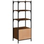 Bookshelf 3 shelves wood engineering brown 41x30x109.5 cm by , Bookcases and shelves - Ref: Foro24-839002, Price: 47,83 €, Di...