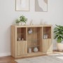 Sideboard mit LED-Licht, 3-teilig, Holzwerkstoff Sonoma-Eiche von , Sideboards - Ref: Foro24-3209130, Preis: 196,78 €, Rabatt: %