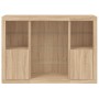 Sideboard mit LED-Licht, 3-teilig, Holzwerkstoff Sonoma-Eiche von , Sideboards - Ref: Foro24-3209130, Preis: 196,78 €, Rabatt: %