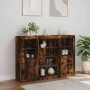 Sideboard mit LED-Licht, 3-teilig, Holzwerkstoff, geräucherte Eiche von , Sideboards - Ref: Foro24-3209132, Preis: 193,87 €, ...