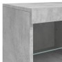 Sideboard mit betongrauen LED-Leuchten 81x37x67 cm von , Sideboards - Ref: Foro24-836661, Preis: 77,21 €, Rabatt: %