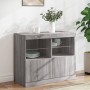 Sideboard with Sonoma gray LED lights 81x37x67 cm by , Sideboards - Ref: Foro24-836663, Price: 81,40 €, Discount: %