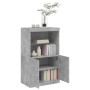 Sideboard with LED lights in concrete gray 60.5x37x100 cm by , Sideboards - Ref: Foro24-836668, Price: 86,20 €, Discount: %