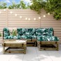 Garden sofa set 5 pieces impregnated pine wood by , Garden sets - Ref: Foro24-3186164, Price: 263,36 €, Discount: %