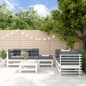 Garden furniture set 6 pieces solid white pine wood by , Garden sets - Ref: Foro24-3186201, Price: 385,99 €, Discount: %