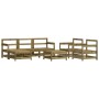 Garden furniture set 7 pieces impregnated pine wood by , Garden sets - Ref: Foro24-3186234, Price: 389,23 €, Discount: %