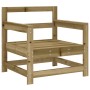 Garden furniture set 7 pieces impregnated pine wood by , Garden sets - Ref: Foro24-3186234, Price: 389,23 €, Discount: %