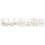 Garden furniture set 7 pieces solid white pine wood by , Garden sets - Ref: Foro24-3186236, Price: 483,90 €, Discount: %