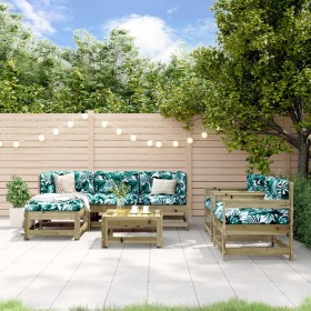 Garden furniture set 7 pieces impregnated pine wood by , Garden sets - Ref: Foro24-3186248, Price: 405,17 €, Discount: %